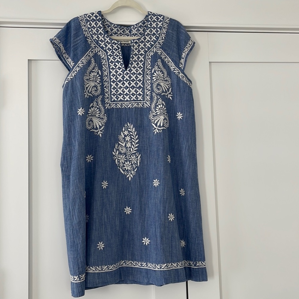 Roller Rabbit Faith Dress.  Blue.  Size L